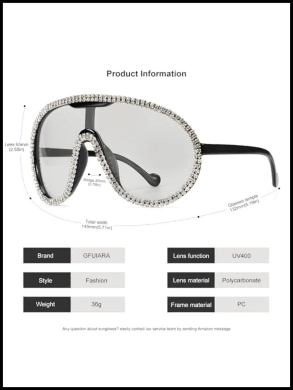 Oversized Shield Aviator Sunglasses UV400 Protection Goggles